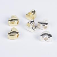Verkupferter Kunststoff Perle, Herz, plattiert, nachhaltiges, keine, 7x12x9mm, 50PCs/Tasche, verkauft von Tasche