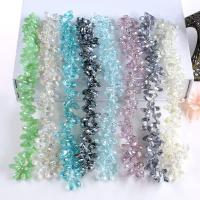 Teardrop Crystal Beads, Glass Beads, with Crystal, polished, DIY, more colors for choice, 6*12mm, 3Strands/Bag, Sold By Bag