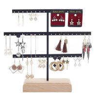 Iron Earring Display Wood durable Sold By PC