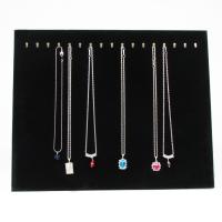 Velvet Necklace Display Velveteen with Plank Square Sold By Lot