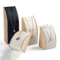 Leather Necklace Display Wood durable & three pieces Sold By PC
