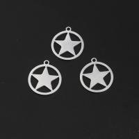 Stainless Steel Pendants pentagram plated DIY & hollow Approx 1mm  Sold By Lot