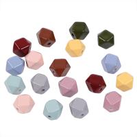 Opaque Acrylic Beads Rhombus plated durable & DIY Sold By Bag