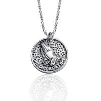 925 Sterling Silver Necklaces, Round, for woman, silver color, 14x14mm, 2Strands/Bag, Sold By Bag