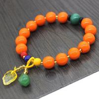 Glass Beads Bracelet Ball folk style 10mm  Sold By Lot