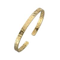 Brass Cuff Bangle plated open & for woman nickel lead & cadmium free Inner Approx 150mm Sold By Bag