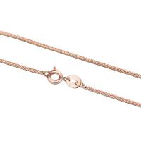 Messing halskæde kæde, forgyldt, for kvinde, flere farver til valg, Længde 17.71 inch, 2Strands/Bag, Solgt af Bag