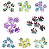 Tibetan Style Pendants, Bear Paw, plated, DIY & different styles for choice, more colors for choice, lead & nickel free, 16.5*17.6*1.9mm, 50PCs/Bag, Sold By Bag