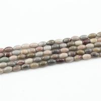 Gemstone Jewelry Beads, Natural Stone, Drum, polished, DIY, 4x6mm, Sold By Strand