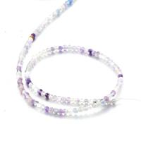 Natural Amethyst Beads, Round, polished, DIY, 3mm, Sold By Strand