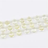 Teardrop Crystal Beads, polished, DIY, more colors for choice, 7x9mm, Sold By Strand