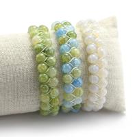 Bracelet de perles de verre, Des billes de verre, Rond, fait à la main, Longueur réglable & multicouche & bracelet tressé, plus de couleurs à choisir, 50mm, Vendu par brin