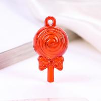 Plastic Pendants Acrylic Lollipop plated durable & DIY mixed colors Sold By KG