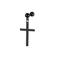 Stainless Steel Drop Earring, Cross, plated, fashion jewelry & Unisex, more colors for choice, 1.2mmuff0c6mmuff0c5mm, Sold By PC