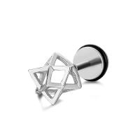 Stainless Steel Stud Earrings plated fashion jewelry & Unisex Sold By PC
