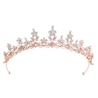 Bridal Tiaras, Tibetan Style, Crown, plated, vintage & for woman & with rhinestone, gold, nickel, lead & cadmium free, 275x140x35mm, Sold By PC