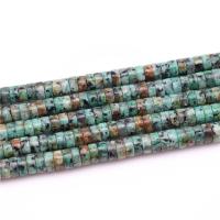 Türkis Perlen, Afrikanisches Türkis, Zylinder, poliert, DIY, 3x6mm, verkauft von Strang