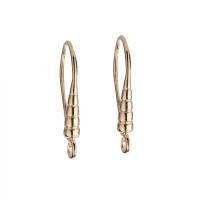 Brass Hook Earwire Teardrop gold color plated DIY & for woman nickel lead & cadmium free Sold By Bag