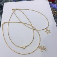 Brass Necklace 18K gold plated for woman metallic color plated 430mm10mm Sold By Lot