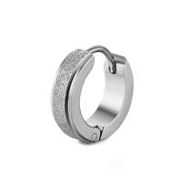 Stainless Steel Huggie Hoop Earring plated fashion jewelry & Unisex Sold By PC