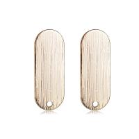 Messing Earring Drop Component, guldfarve belagt, du kan DIY & for kvinde, nikkel, bly & cadmium fri, 21x12mm, 20pc'er/Bag, Solgt af Bag