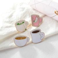 Tibetan Style Brooches, Cup, portable & durable, more colors for choice, Sold By PC