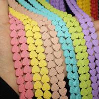 Ikke-magnetiske Hæmatit perler, Heart, forgyldt, forskellige farver og mønster for valg & du kan DIY, flere farver til valg, 6mm8mm10mm, Solgt af Strand