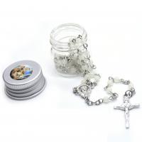 Rosary Necklace, Plastic, Cross, plated, fashion jewelry & Unisex, 12cmuff0c42.5cmuff0c3*1.7cmuff0c1.5*1.8cmuff0c3MM, Sold By PC