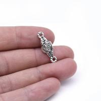 Tibetan Style Connector, Rose, plated, fashion jewelry & DIY & Unisex, nickel, lead & cadmium free, 20x7mm, 20PCs/Bag, Sold By Bag