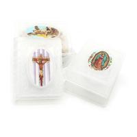 Plastic Rosary Box plated fashion jewelry & Unisex 5.2*6.6*1.5cmuff0c4.5*5.5cm Sold By PC