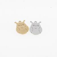 Stainless Steel Pendants, Owl, plated, DIY & hollow, more colors for choice, 16x12x1mm, Hole:Approx 1mm, 10PCs/Bag, Sold By Bag
