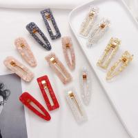 Alligator Hair Clip Acrylic portable 7-6.8CM Sold By PC