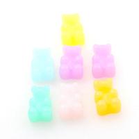 Fashion Resin Cabochons, Bear, cute & fashion jewelry & DIY, more colors for choice, 17*11*7mm, 200PCs/Bag, Sold By Bag