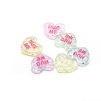 Fashion Resin Cabochons, Heart, cute & fashion jewelry & DIY, more colors for choice, 16*19*5mm, 200PCs/Bag, Sold By Bag