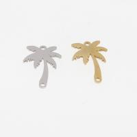 Stainless Steel Connector, Palm Tree, plated, DIY, more colors for choice, 20x15x1mm, Hole:Approx 1mm, 10PCs/Bag, Sold By Bag