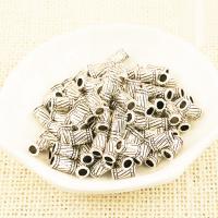 Zinc alloy bead Large Hole Bead Column plated DIY Sold By Bag