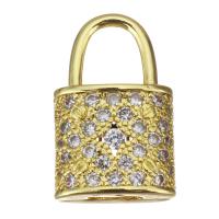Cubic Zirconia Micro Pave Brass Pendant plated fashion jewelry & DIY & with cubic zirconia nickel lead & cadmium free Approx 5mm Sold By Lot