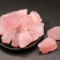 Rose Quartz Quartz Cluster, irregular, natural, natural & different size for choice, pink, Sold By Set