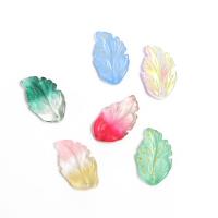 Plants Lampwork Pendants Feather plated DIY 17u00d728mm Approx  Sold By Bag