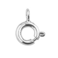 925 Sterling Silver Spring Ring Clasp plated DIY 6mm 8mm Sold By PC