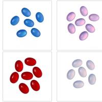 Fashion Resin Cabochons, Ellipse, plated, DIY & different styles for choice, more colors for choice, 10u00d714mm uff0c8u00d710mm, 10PCs/Bag, Sold By Bag