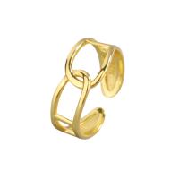 cobre Cuff Ring Finger, banhado, para mulher, Mais cores pare escolha, níquel, chumbo e cádmio livre, 2PCs/Bag, vendido por Bag