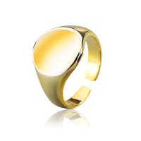 cobre Cuff Ring Finger, banhado, para mulher, Mais cores pare escolha, níquel, chumbo e cádmio livre, tamanho:7, 2PCs/Bag, vendido por Bag