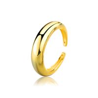 cobre Cuff Ring Finger, banhado, para mulher, Mais cores pare escolha, níquel, chumbo e cádmio livre, tamanho:5.5, 2PCs/Bag, vendido por Bag