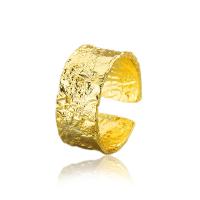 Messing Manchet Finger Ring, plated, voor vrouw, meer kleuren voor de keuze, nikkel, lood en cadmium vrij, Maat:6.5, 2pC's/Bag, Verkocht door Bag