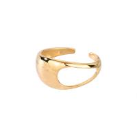 Brass Cuff Finger Ring, plated, for woman, more colors for choice, nickel, lead & cadmium free, US Ring Size:7.5, 3PCs/Bag, Sold By Bag