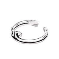 cobre Cuff Ring Finger, banhado, para mulher, níquel, chumbo e cádmio livre, tamanho:5.5, 3PCs/Bag, vendido por Bag