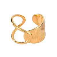 Messing Manchet Finger Ring, plated, verschillende stijlen voor de keuze & voor vrouw, nikkel, lood en cadmium vrij, 3pC's/Bag, Verkocht door Bag