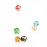 Perles murano faites à la main , chalumeau, Rond, DIY & styles différents pour le choix & grand trou, plus de couleurs à choisir, 8*8*8mm, Trou:Environ 1mm, 100PC/sac, Vendu par sac