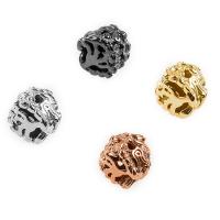 Cubic Zirconia Micro Pave Brass Beads, plated, DIY & micro pave cubic zirconia, more colors for choice, nickel, lead & cadmium free, 11.40x12mm, 5PCs/Bag, Sold By Bag